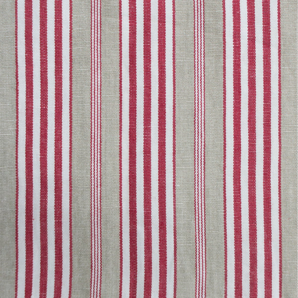 Hamptons - Rojo/Lino Beige By Gaston Y Daniela | Gaston Luis Bustamante | Stripes Upholstery Linen