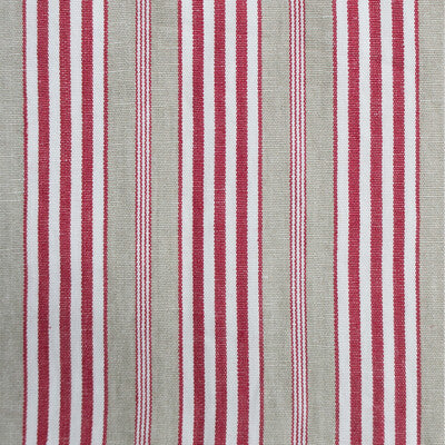Hamptons - Rojo/Lino Beige By Gaston Y Daniela | Gaston Luis Bustamante | Stripes Upholstery Linen