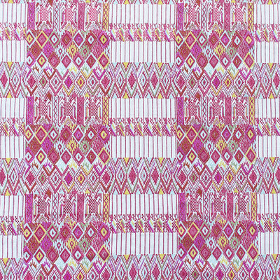 Huipil - Rosa/Verde Fuschia By Gaston Y Daniela | Gaston Nuevo Mundo |Ikat/Southwest/Kilims Stripes Drapery Embroidery