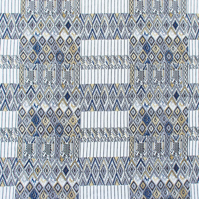 Huipil - Marron White By Gaston Y Daniela | Gaston Nuevo Mundo |Ikat/Southwest/Kilims Stripes Drapery Embroidery