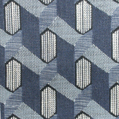 Maya - Indigo Blue By Gaston Y Daniela | Gaston Nuevo Mundo |Modern Geometric Upholstery