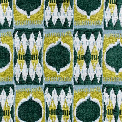 Cuzco - Verde Emerald By Gaston Y Daniela | Gaston Nuevo Mundo | Ikat/Southwest/Kilims Upholstery Matelasse
