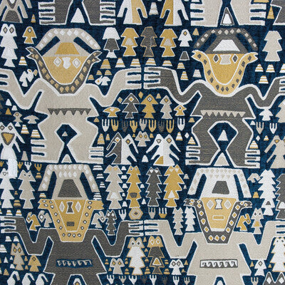 Colosos - Azul Indigo By Gaston Y Daniela | Gaston Nuevo Mundo |Ikat/Southwest/Kilims Texture Upholstery