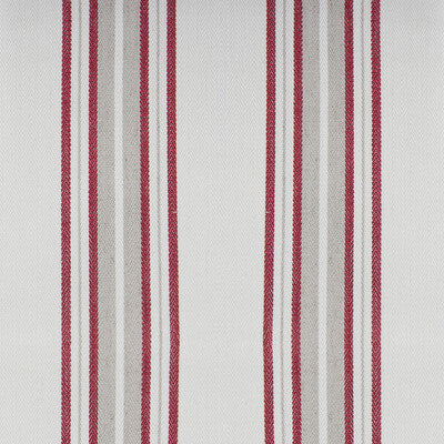 Samples and Purchasing available for Nueva York - Rojo White By Gaston Y Daniela | Gaston Luis Bustamante | Stripes Multipurpose  at Designer Wallcoverings and Fabrics