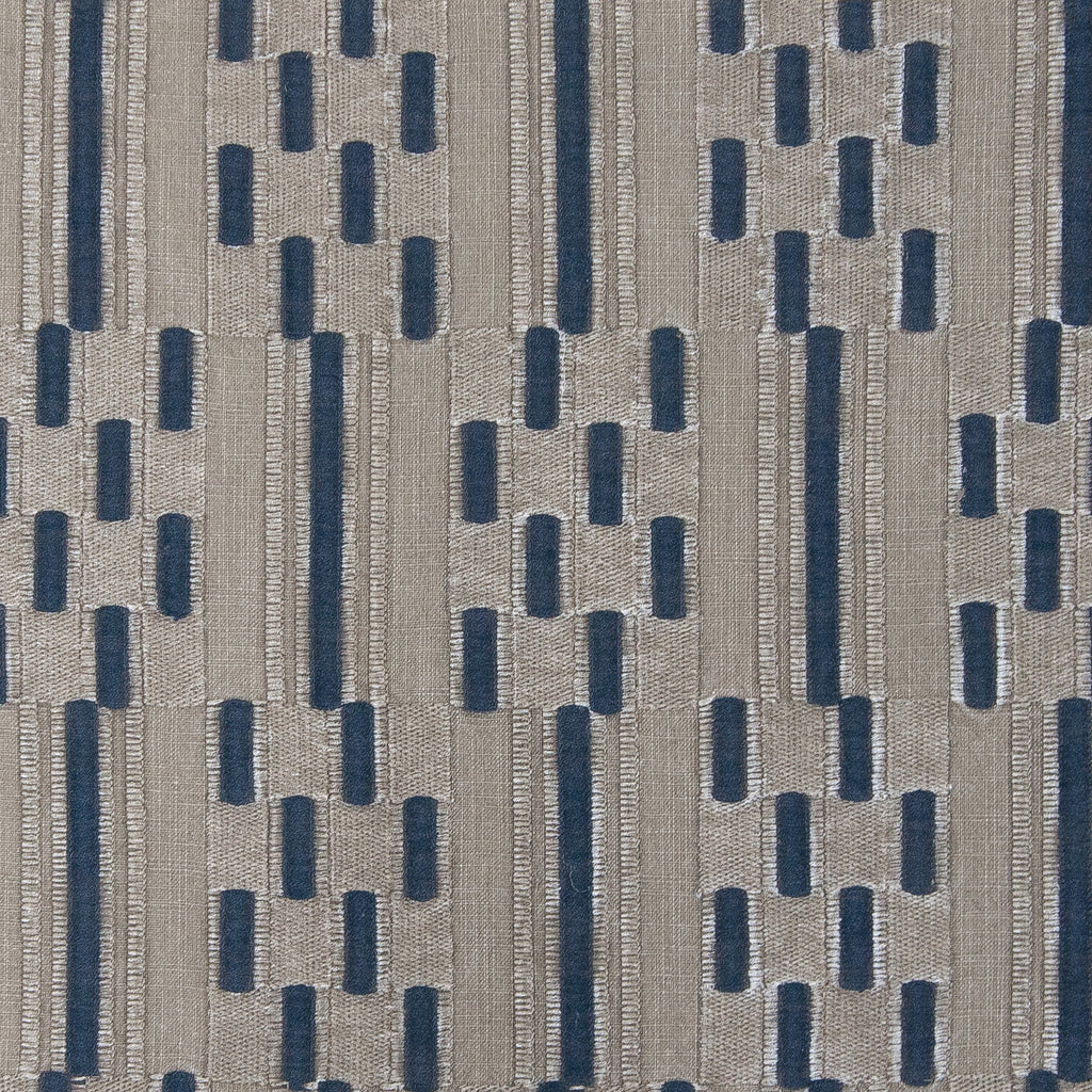 Santa Maria - Marron Brown By Gaston Y Daniela | Gaston Nuevo Mundo |Geometric Texture Upholstery Embroidery