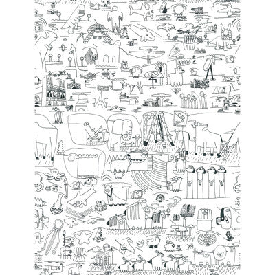 Pictograma - 1 White By Gaston Y Daniela | Gaston Algo De Jaime |Animal/Insects Novelty Multipurpose Print