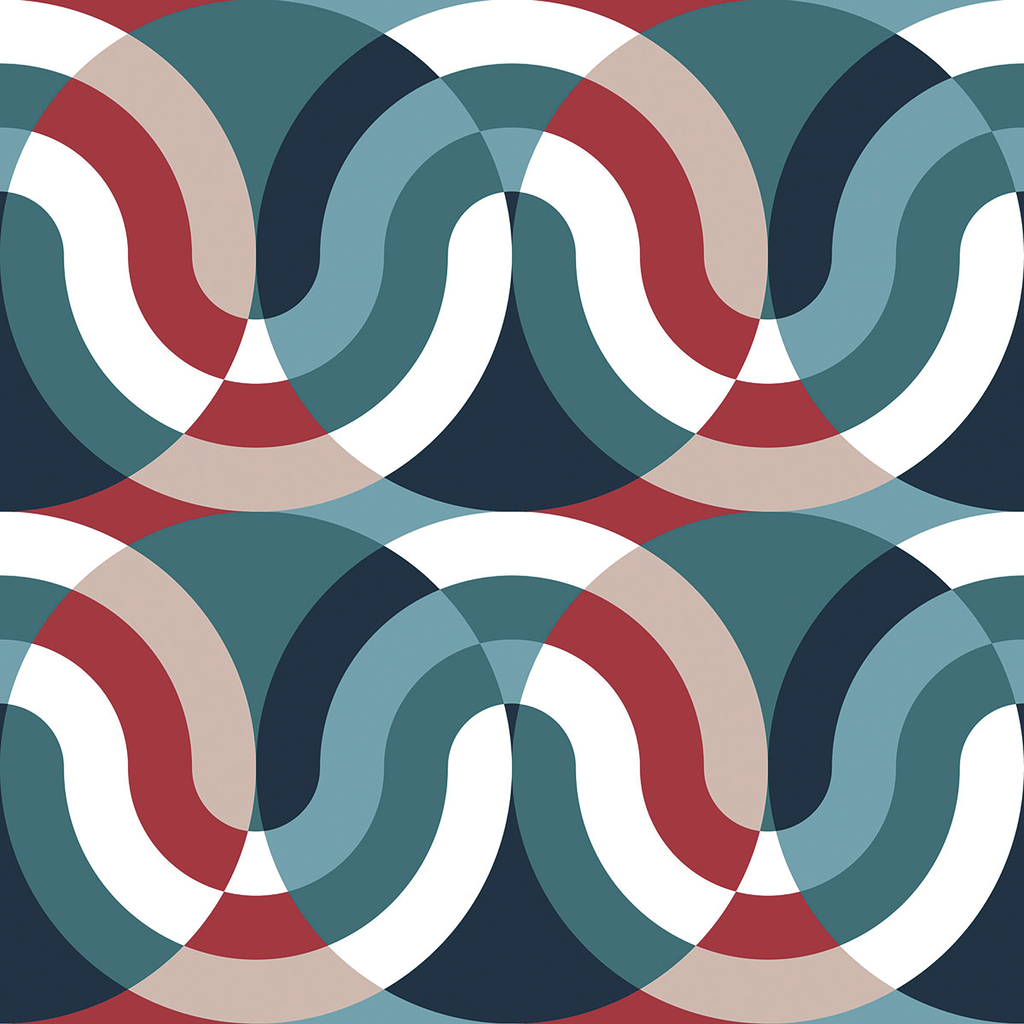 Kimi - Azul/Rojo Red By Gaston Y Daniela | Gaston Japon |Modern Geometric Multipurpose