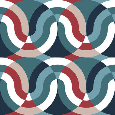 Kimi - Azul/Rojo Red By Gaston Y Daniela | Gaston Japon |Modern Geometric Multipurpose