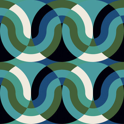 Kimi - Azul/Verde Blue By Gaston Y Daniela | Gaston Japon |Modern Geometric Multipurpose