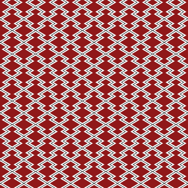 Hayami - Rojo Red By Gaston Y Daniela | Gaston Japon | Geometric Multipurpose Print