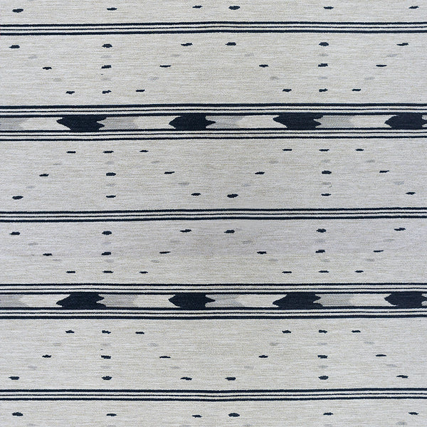 Kukiko - Lino/Onyx Beige By Gaston Y Daniela | Gaston Japon |Global Stripes Upholstery