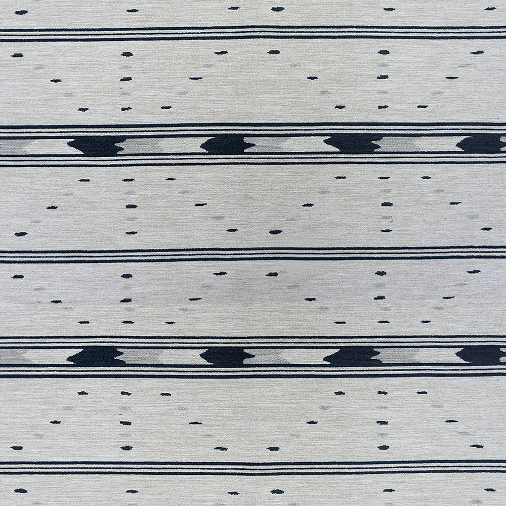 Kukiko - Lino/Onyx Beige By Gaston Y Daniela | Gaston Japon |Global Stripes Upholstery
