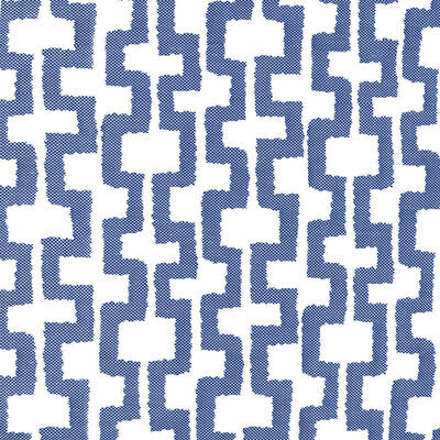 Ryu - Azul Dark Blue By Gaston Y Daniela | Gaston Japon |Modern Geometric Upholstery