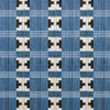 Samples and Purchasing available for Takara - Azul Blue By Gaston Y Daniela | Gaston Japon |Geometric Plaid / Check Upholstery  at Designer Wallcoverings and Fabrics