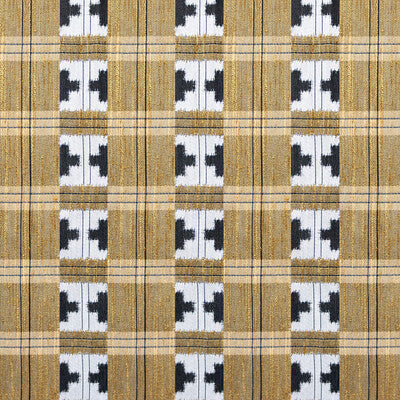 Samples and Purchasing available for Takara - Oro Yellow By Gaston Y Daniela | Gaston Japon |Geometric Plaid / Check Upholstery  at Designer Wallcoverings and Fabrics