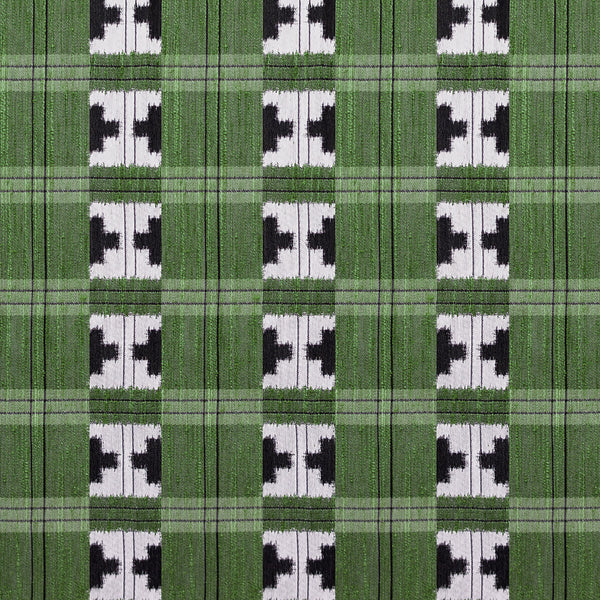 Takara - Verde Green By Gaston Y Daniela | Gaston Japon |Geometric Plaid / Check Upholstery