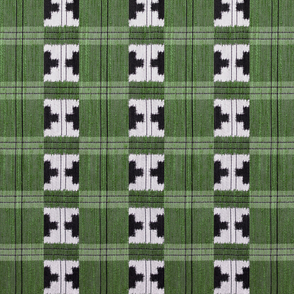 Takara - Verde Green By Gaston Y Daniela | Gaston Japon |Geometric Plaid / Check Upholstery