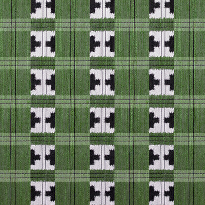 Takara - Verde Green By Gaston Y Daniela | Gaston Japon |Geometric Plaid / Check Upholstery