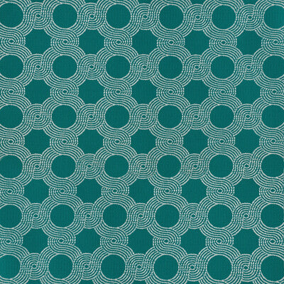 Nohara - Azul Teal By Gaston Y Daniela | Gaston Japon |Geometric Small Scale Upholstery