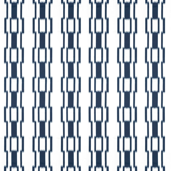Sakiko - Azul Blue By Gaston Y Daniela | Gaston Japon |Geometric Stripes Multipurpose Print