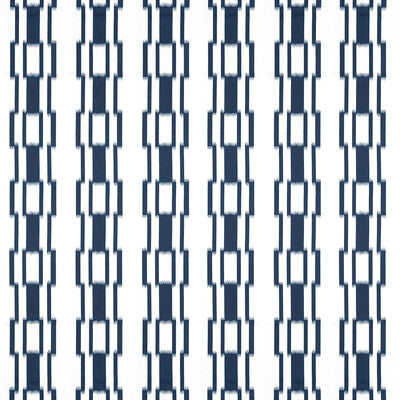 Sakiko - Azul Blue By Gaston Y Daniela | Gaston Japon |Geometric Stripes Multipurpose Print