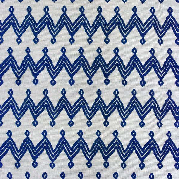 Navajo - Azul Blue By Gaston Y Daniela | Gaston Rio Grande |Flamestitch Geometric Upholstery