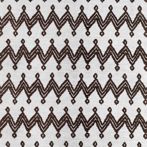 Navajo - Chocolate Brown By Gaston Y Daniela | Gaston Rio Grande |Flamestitch Geometric Upholstery