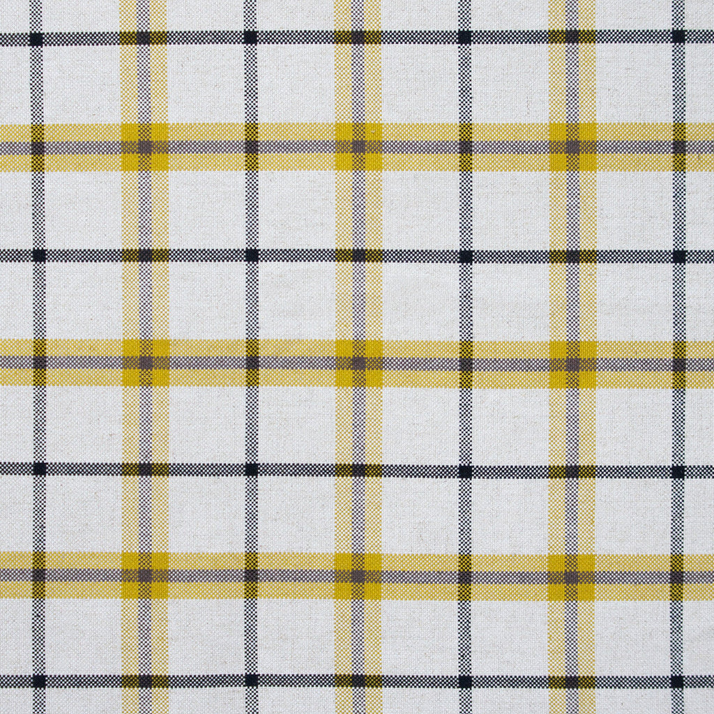 Samples and Purchasing available for Ventura - Amarillo Yellow By Gaston Y Daniela | Gaston Rio Grande | Plaid / Check Upholstery  at Designer Wallcoverings and Fabrics