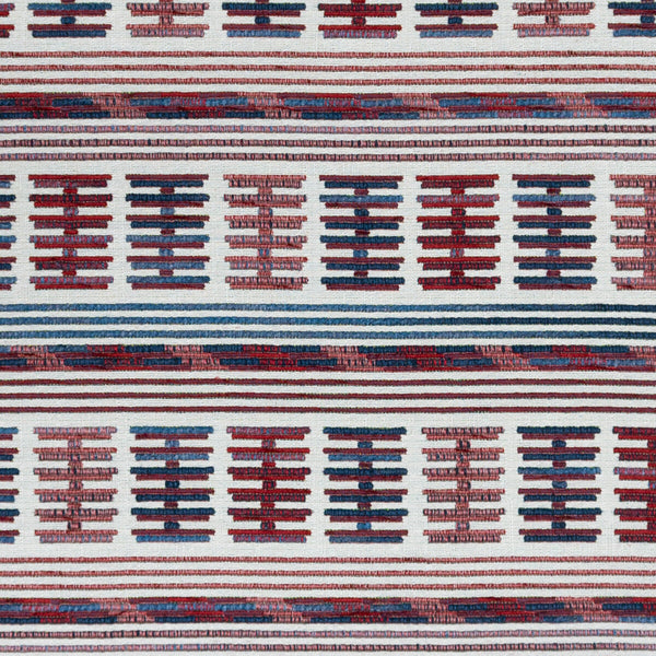 Toro Sentado - Azul/Rojo Blue By Gaston Y Daniela | Gaston Rio Grande | Global Upholstery
