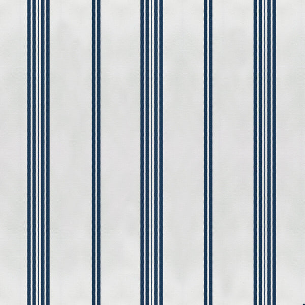 Tramontana - Azul Oscuro Blue By Gaston Y Daniela | Gaston Maiorica |Stripes Tone On Tone Upholstery