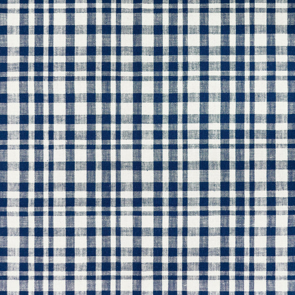 Drach - Blanco/Azul Oscuro Blue By Gaston Y Daniela | Gaston Maiorica |Check/Houndstooth Geometric Upholstery