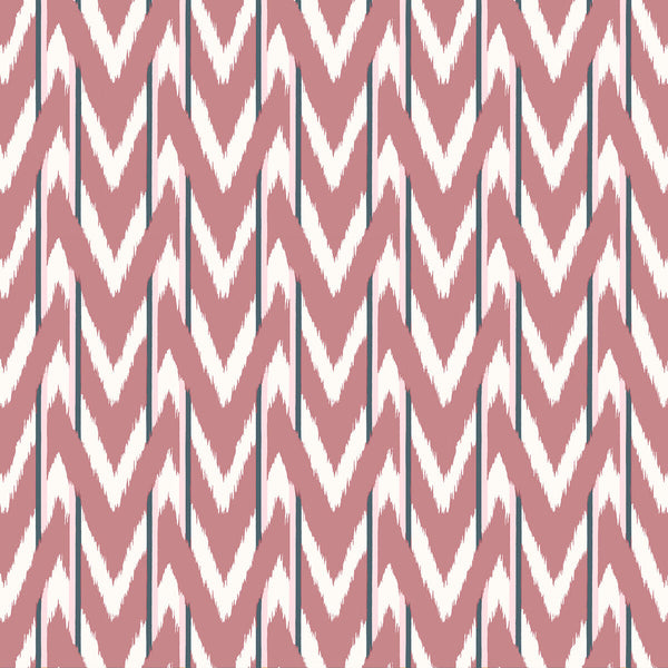 Cala D Or - Azul Rosa Pink By Gaston Y Daniela | Gaston Maiorica |Ikat/Southwest/Kilims Stripes Multipurpose Print