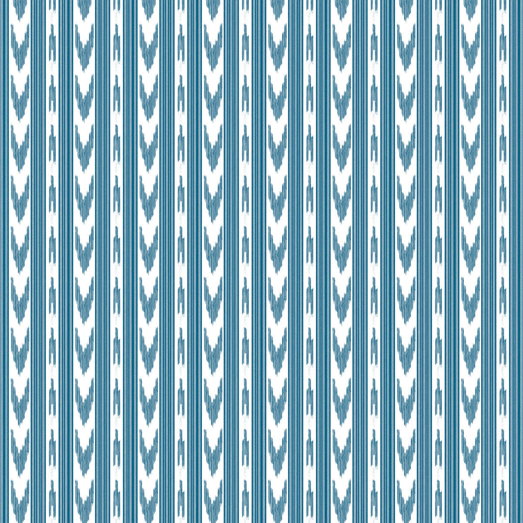 Samples and Purchasing available for Cala Pi - Azul Blue By Gaston Y Daniela | Gaston Maiorica |Ikat/Southwest/Kilims Stripes Multipurpose Print at Designer Wallcoverings and Fabrics