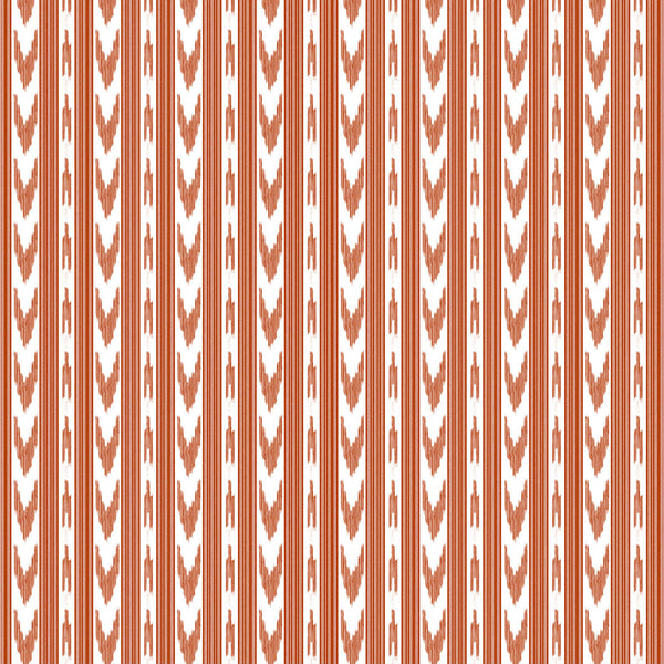 Cala Pi - Teja Orange By Gaston Y Daniela | Gaston Maiorica |Ikat/Southwest/Kilims Stripes Multipurpose Print