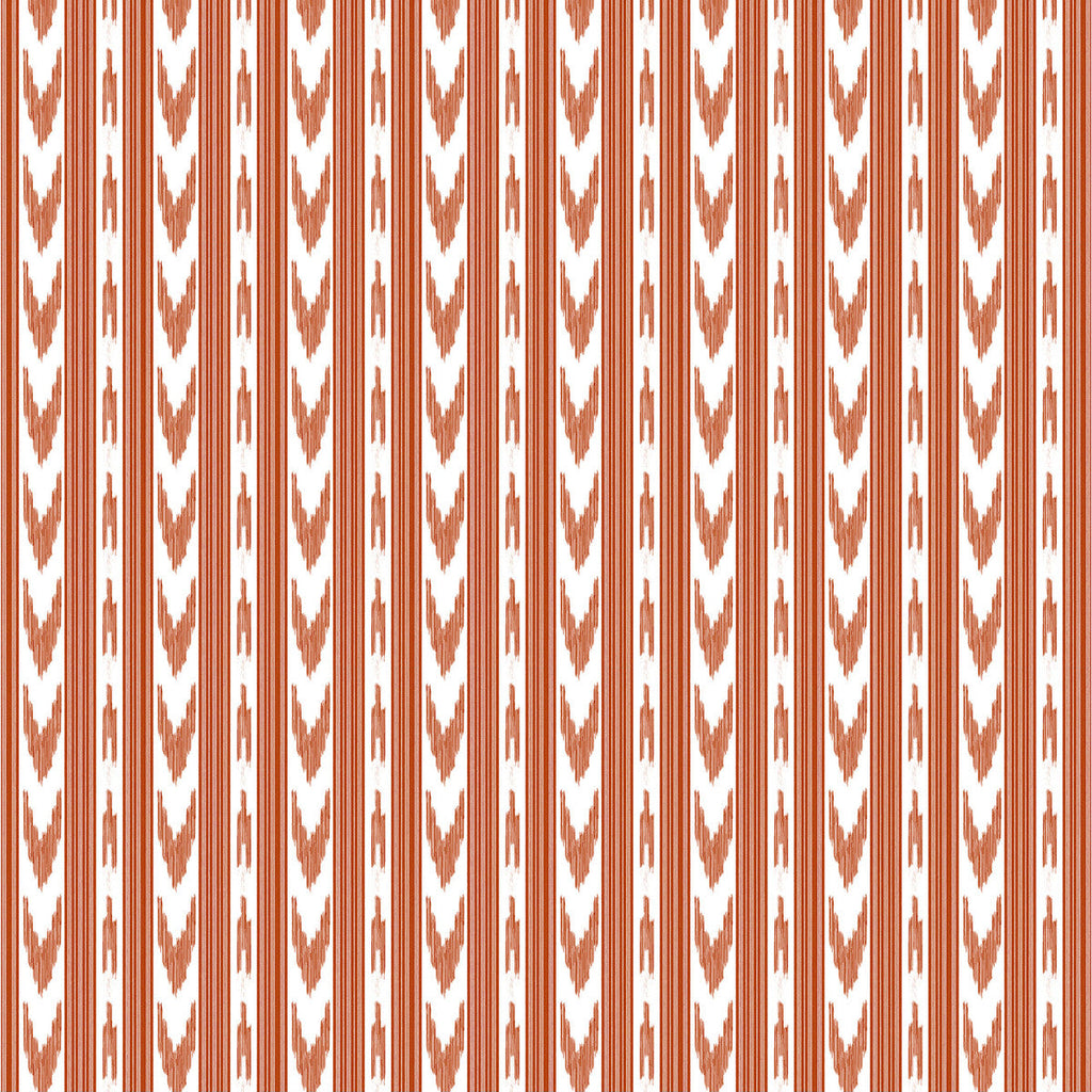 Samples and Purchasing available for Cala Pi - Teja Orange By Gaston Y Daniela | Gaston Maiorica |Ikat/Southwest/Kilims Stripes Multipurpose Print at Designer Wallcoverings and Fabrics