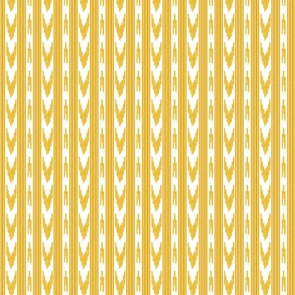 Samples and Purchasing available for Cala Pi - Ocre Yellow By Gaston Y Daniela | Gaston Maiorica |Ikat/Southwest/Kilims Stripes Multipurpose Print at Designer Wallcoverings and Fabrics