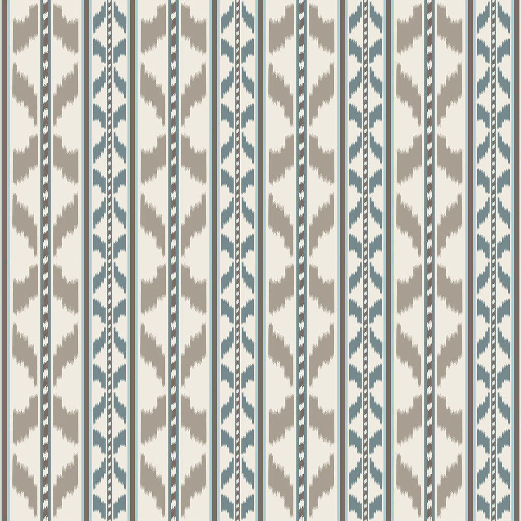 Samples and Purchasing available for Cala Petita - Piedra Azul Taupe By Gaston Y Daniela | Gaston Maiorica |Stripes  Drapery Print at Designer Wallcoverings and Fabrics