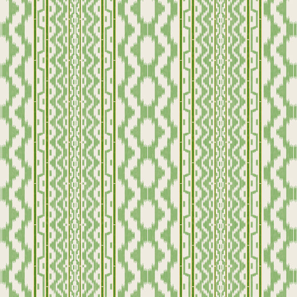 Cala Murada - Verde Green By Gaston Y Daniela | Gaston Maiorica |Stripes  Drapery Print