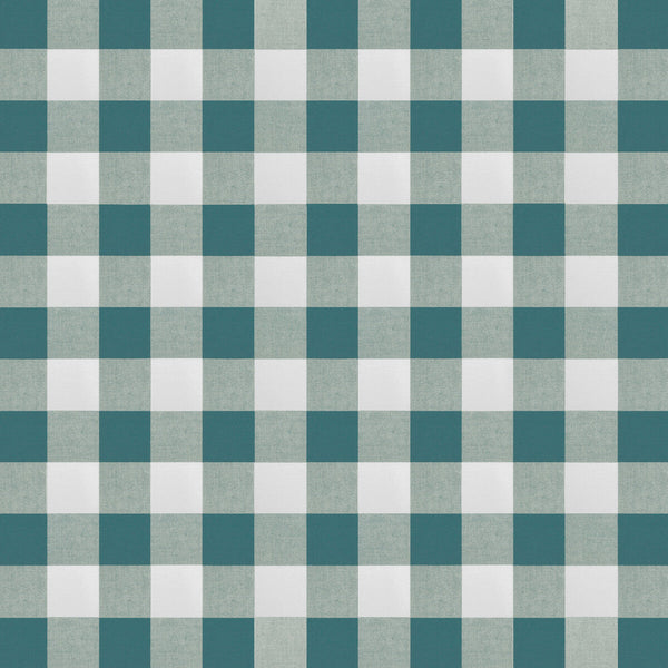 Deia - Agua Turquoise By Gaston Y Daniela | Gaston Maiorica |Check/Houndstooth Geometric Drapery
