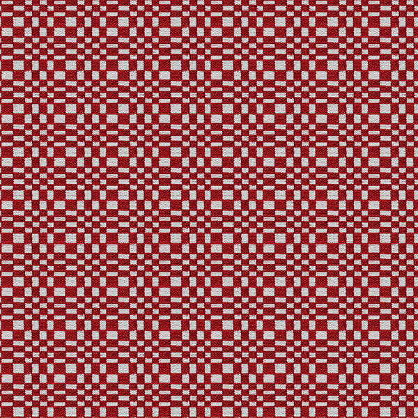 Santa Eulalia - Rojo Red By Gaston Y Daniela | Gaston Maiorica |Check/Houndstooth Geometric Upholstery Chenille
