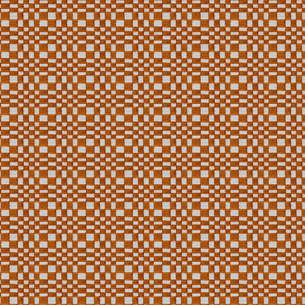 Samples and Purchasing available for Santa Eulalia - Teja Orange By Gaston Y Daniela | Gaston Maiorica |Check/Houndstooth Geometric Upholstery Chenille at Designer Wallcoverings and Fabrics