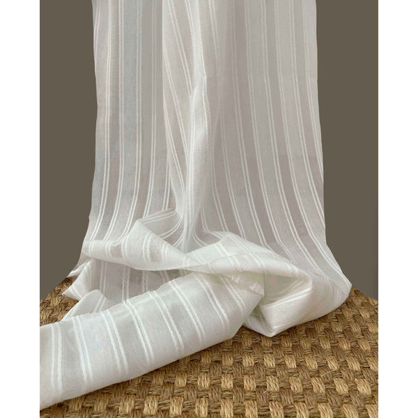 Bungavilla - Crudo White By Gaston Y Daniela | Gaston Y Daniela Marco Polo |Stripes Texture Drapery Sheer