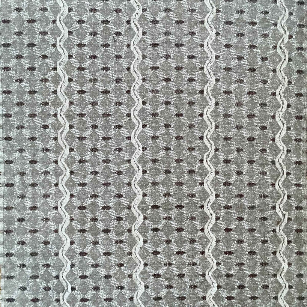 Samples and Purchasing available for Sevan - Chocolate Grey By Gaston Y Daniela | Gaston Y Daniela Marco Polo |Diamond Stripes Upholstery  at Designer Wallcoverings and Fabrics