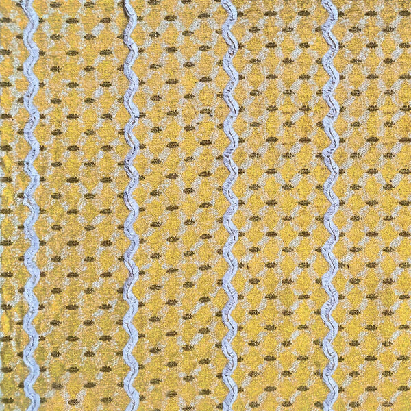 Sevan - Ocre Yellow By Gaston Y Daniela | Gaston Y Daniela Marco Polo |Diamond Stripes Upholstery
