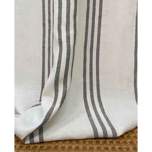 Samani - Chocolate White By Gaston Y Daniela | Gaston Y Daniela Marco Polo | Stripes Drapery Linen
