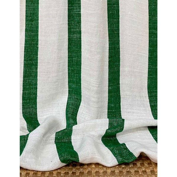 Barwa - Verde White By Gaston Y Daniela | Gaston Y Daniela Marco Polo | Stripes Drapery Linen