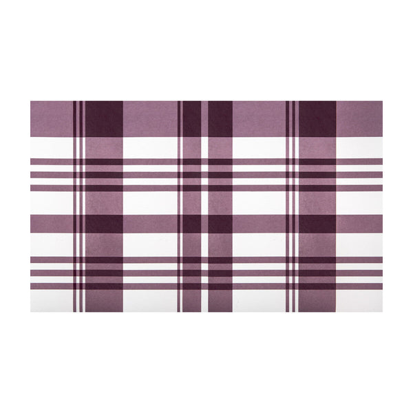 Biarritz - Berenjena Purple By Gaston Y Daniela | Gaston Dos Collection |Geometric Plaid / Check Wallcovering Print