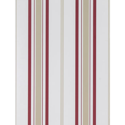 Fuencisla - Rojo/Beige Multi By Gaston Y Daniela | Lorenzo Castillo Hispania Wp |Geometric Stripes Wallcovering Print