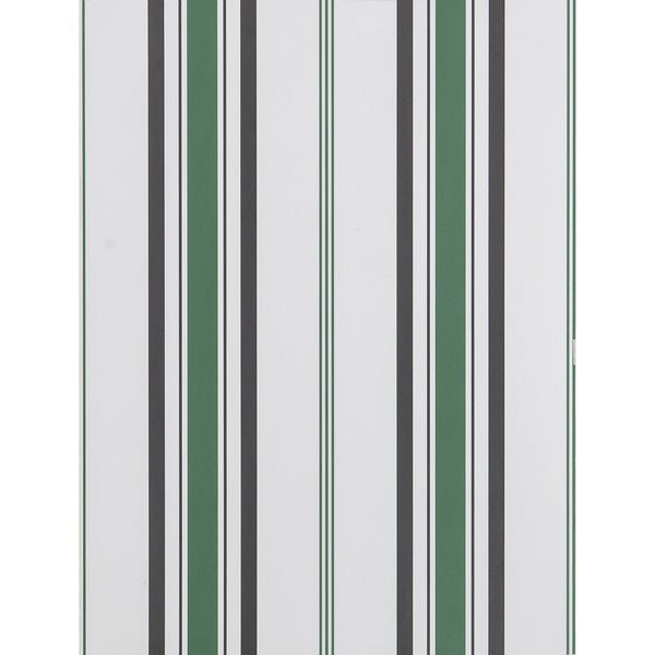 Samples and Purchasing available for Fuencisla - Verde/Onyx Multi By Gaston Y Daniela | Lorenzo Castillo Hispania Wp |Geometric Stripes Wallcovering Print at Designer Wallcoverings and Fabrics