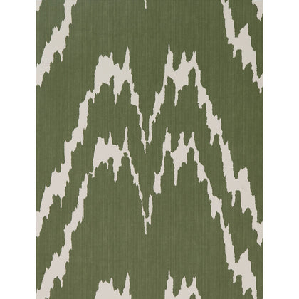 Jano - Verde Green By Gaston Y Daniela | Lorenzo Castillo Hispania Wp |Ikat/Southwest/Kilims  Wallcovering Print